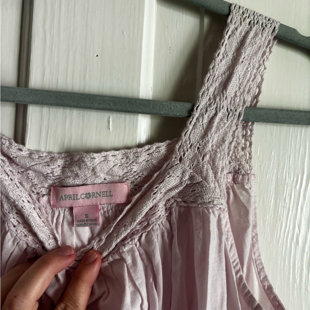 April Cornell cotton night gown pink small